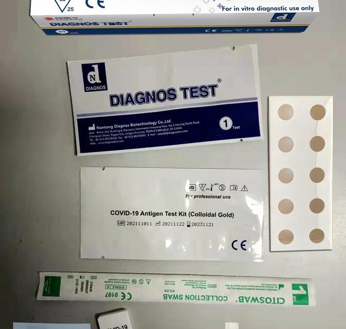 Diagnos test covid-19 25 test box